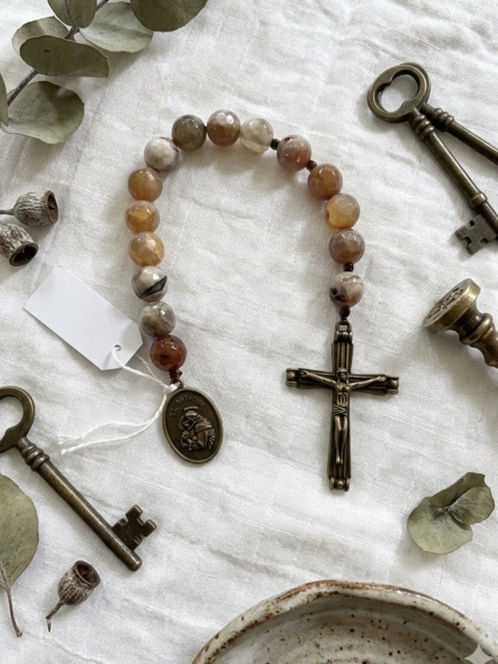 Agate Tenner / Pocket Rosary